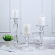 Windproof Glass Candle Holder Crystal Tableware