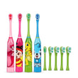 Hot Sell Children Cartoon Pattern Electric Toothbrush Double-sided Teeth Tooth Brush Heads For Kids with Soft Replacement Heads