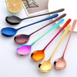 Stainless Steel Long Handle Ice Spoon Tableware