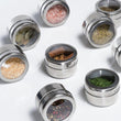 12pcs Stainless Steel Spice Jars Set